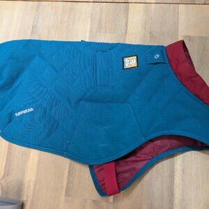 Ruffwear Stumptown Quilted Insulated Jacket - Blue w/ Red - EXTRA SMALL XS
